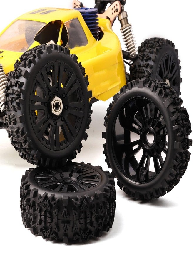 ZRRC 1/8 Scale RC Off Road Buggy Tires & 17mm Hex Wheels - Pre-Glued All-Terrain, Fits Arrma Typhon 3S/6S Losi 8Ight X/E 2.0 XT/XTE Team Associated Traxxas Redcat HPI RC Truggy Wheels Tyres - Image 5
